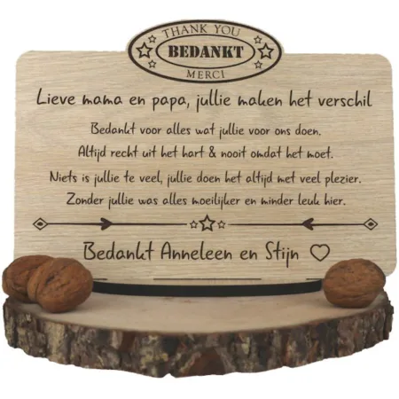 Gepersonaliseerd Bedankje | Cadeau om Dierbare te Bedanken - Afbeelding 4