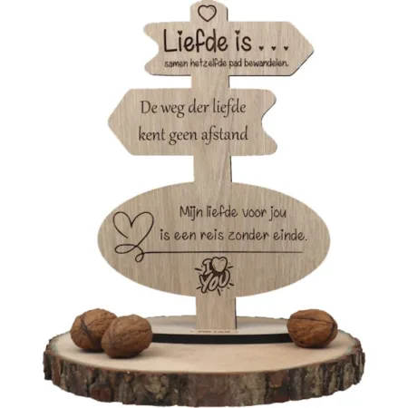 Valentijn Cadeau Liefde is ... | Houten Wenskaart | Valentijnsdag 14 februari - Afbeelding 4