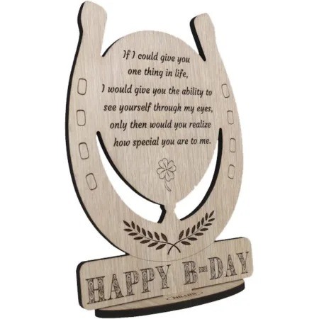 Wooden Birthday Plaque | Unique Design with Heartfelt Message - Afbeelding 3