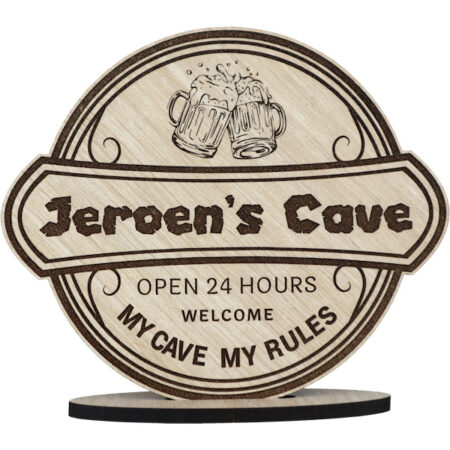 man cave deurbordje