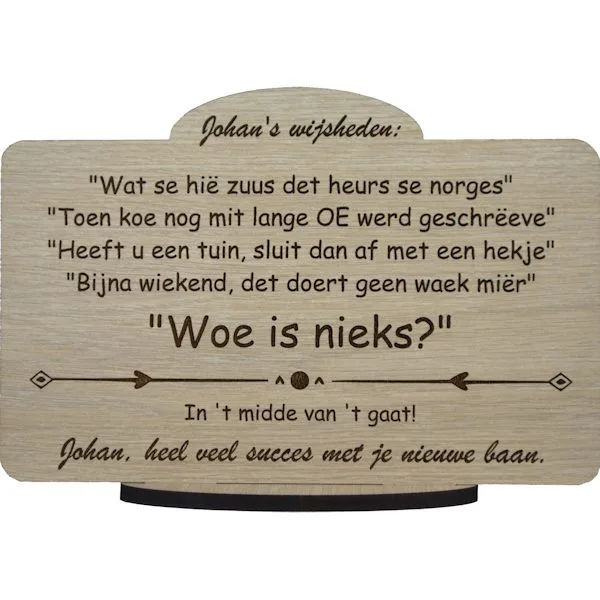 succes wensen