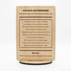 houten vaderdag cadeau papa adviezen