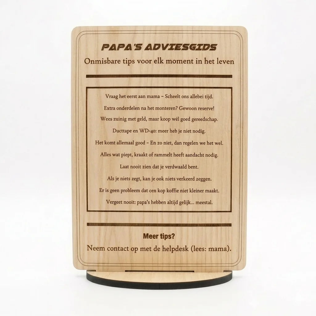 houten vaderdag cadeau papa adviezen