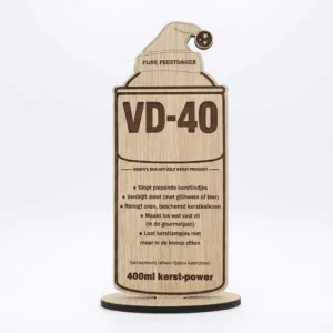 houten vd-40 kerst spuitbus cadeau vader