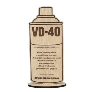 origineel Vaderdag cadeau houten spuitbus VD-40