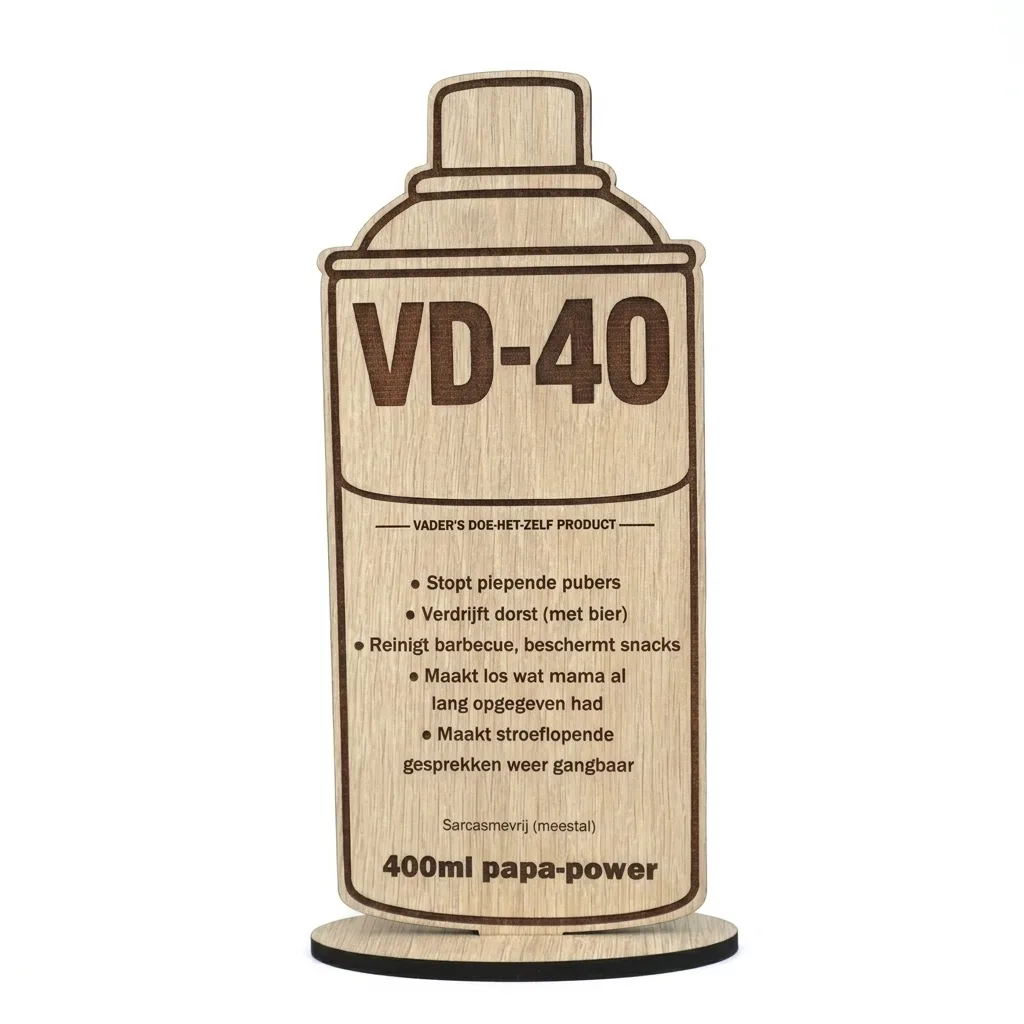 origineel Vaderdag cadeau houten spuitbus VD-40